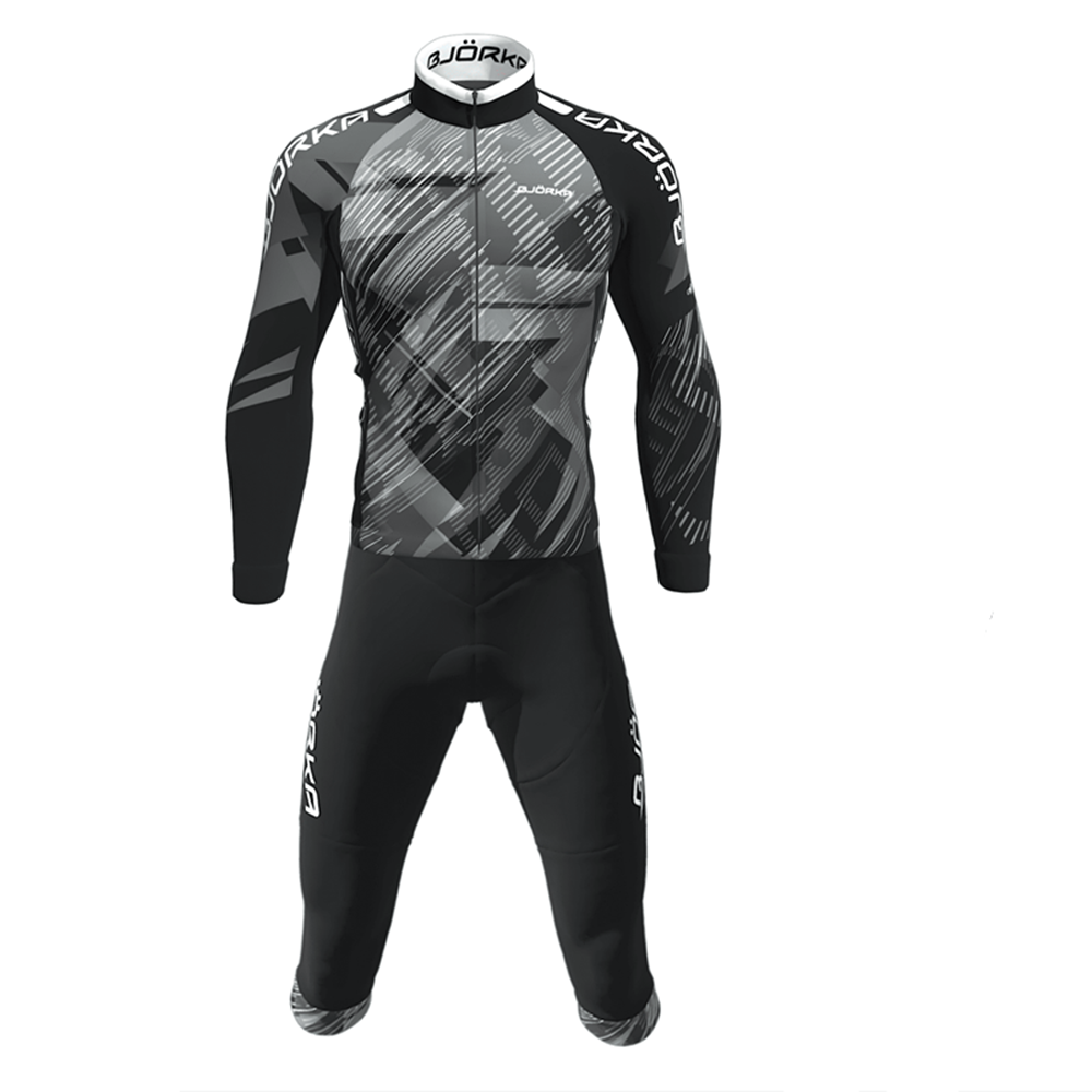 Summer Clothing Men Sale - Spring/Autumn Bjorka Cycling Long Sleeve Jersey
