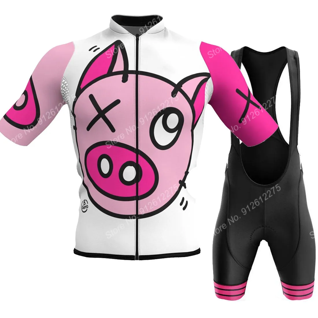 Summer Clothing Men Sale - Set Cartoon Comic Pig 2023 Cycling