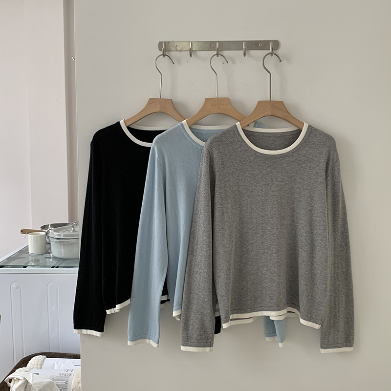 Summer Clothing Line - 100% Cotton Women O-neck Color Blocking
