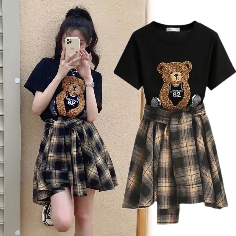 Summer Alt Clothing - Summer Women's Skirt And Top Set