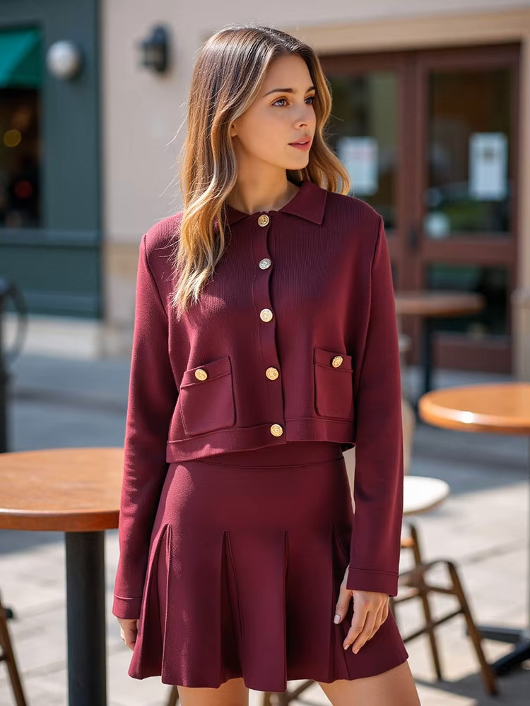HH Elegant Women Knitted Red S - Summer Alt Clothing review and price