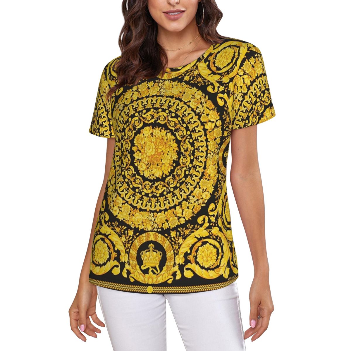 Decorative Golden Medallion Ba - Summer Clothing For 70 Year Old Woman review and price
