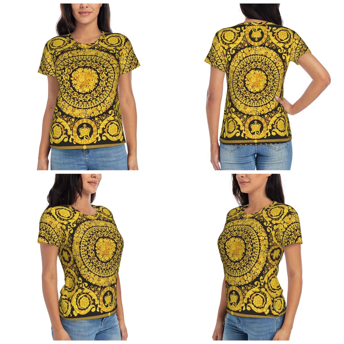 Decorative Golden Medallion Ba - Summer Clothing For 70 Year Old Woman review and price