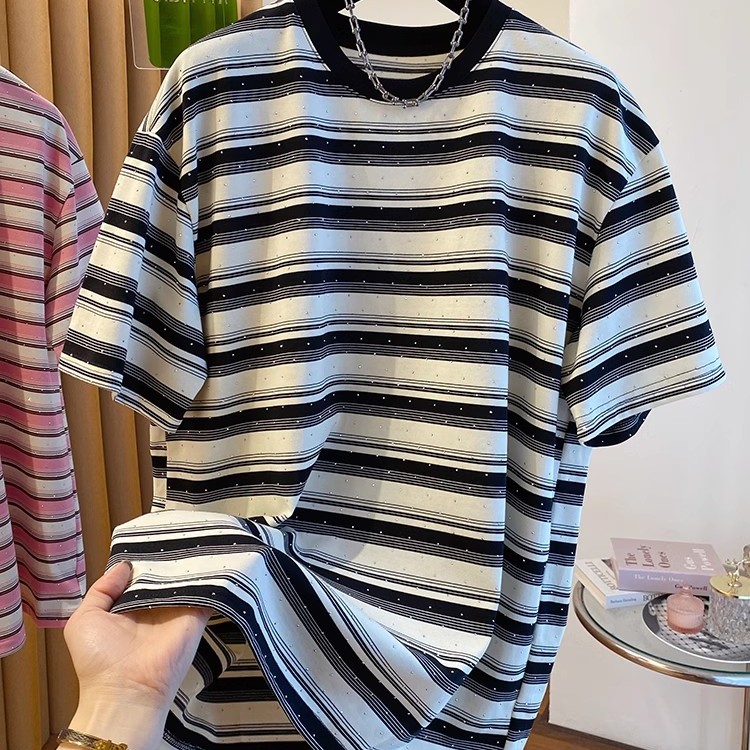 Unisex Pure Cotton Striped Sho - Summer Clothing Outlet review and price