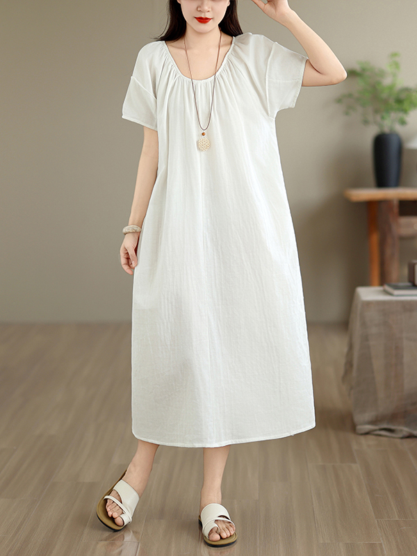Summer New Casual Cotton Dress - Summer Clothing Outlet review and price