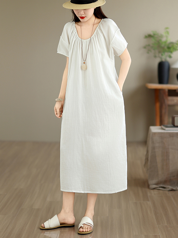 Summer New Casual Cotton Dress - Summer Clothing Outlet review and price