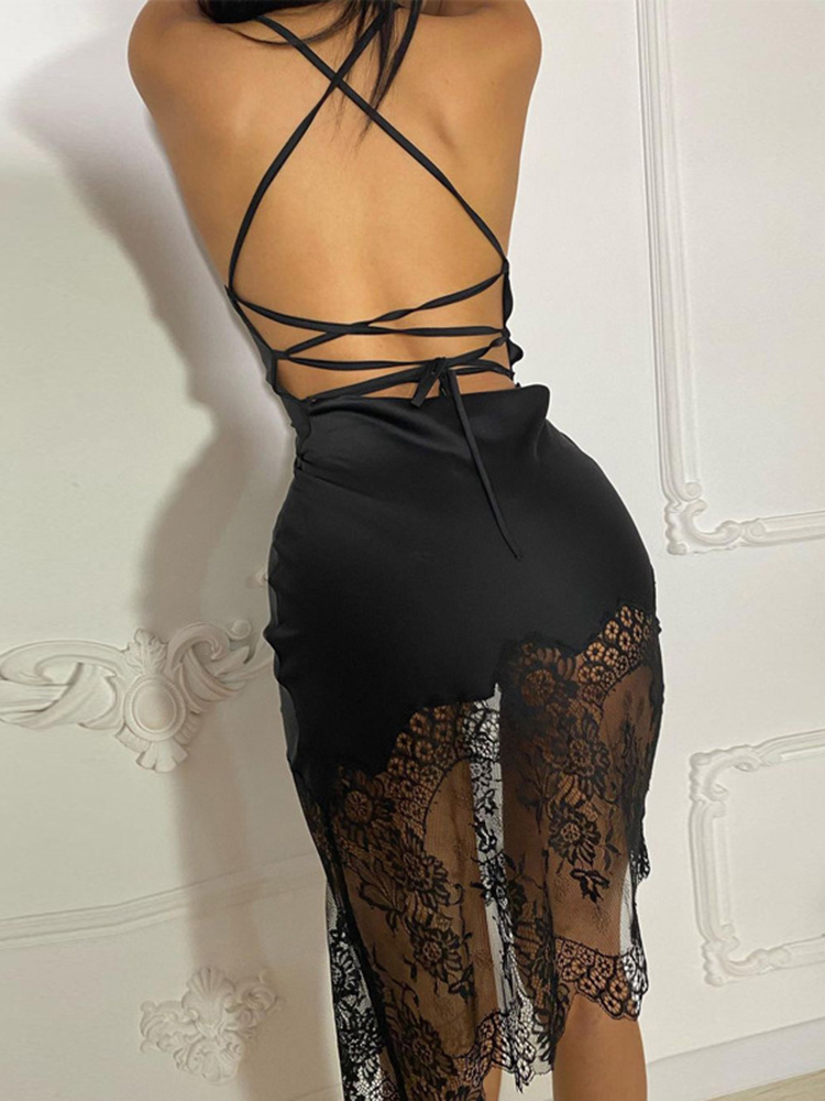 Dulzura Lace Patchwork Satin M - Summer Alt Clothing review and price