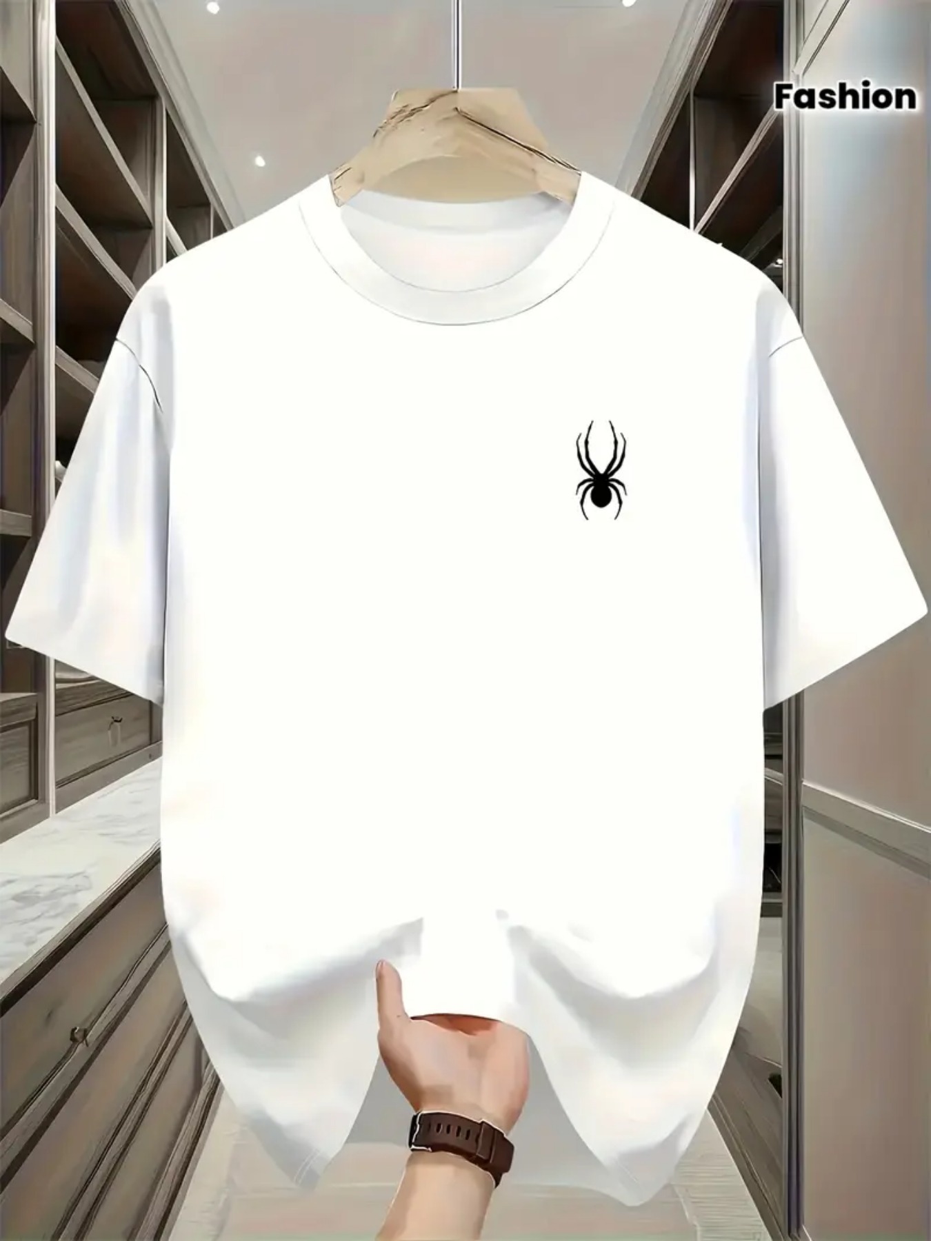 Short-sleeved T-shirt with sma - Summer Clothing Affordable review and price