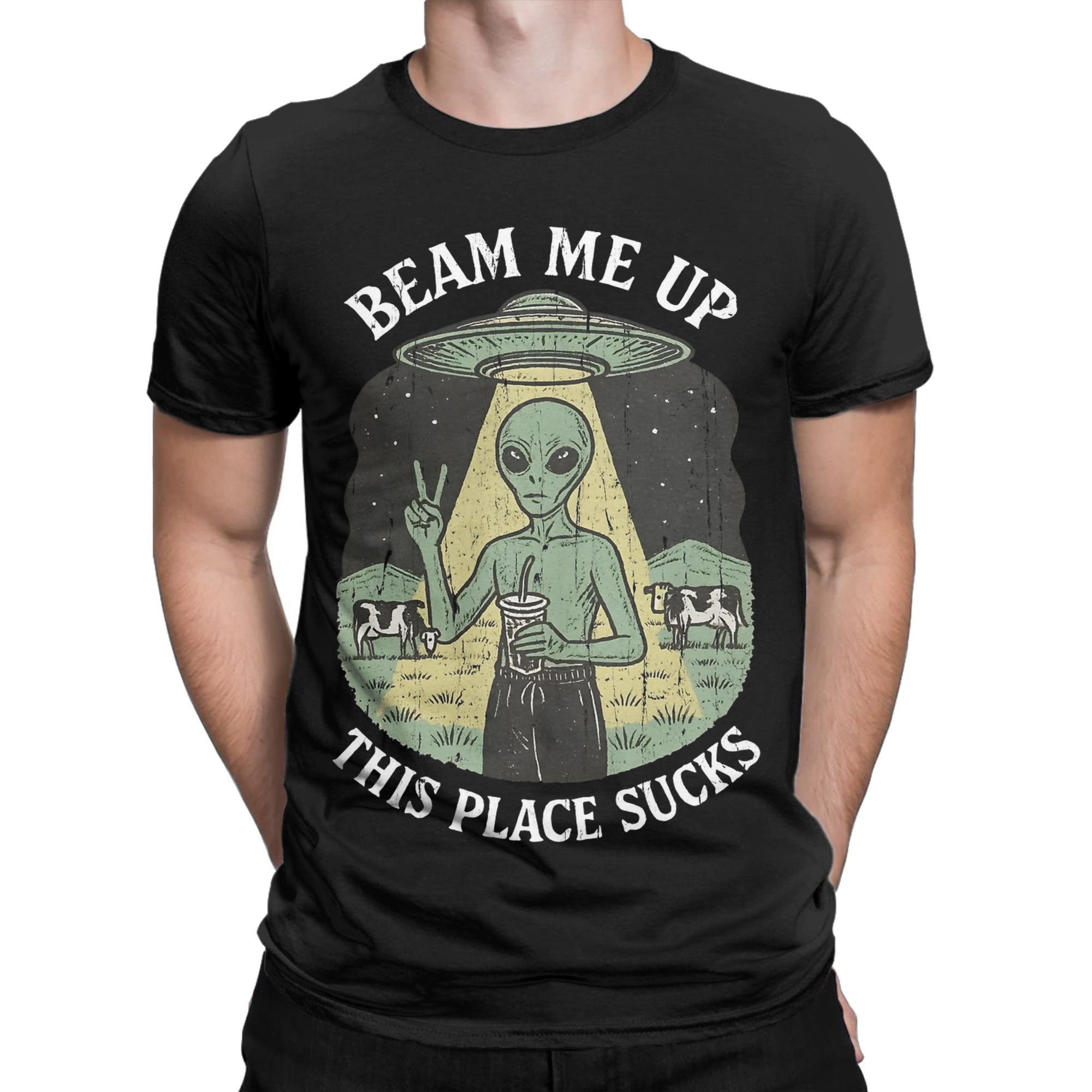 Funny Beam Me Up This Place Su - Summer Clothing Places review and price