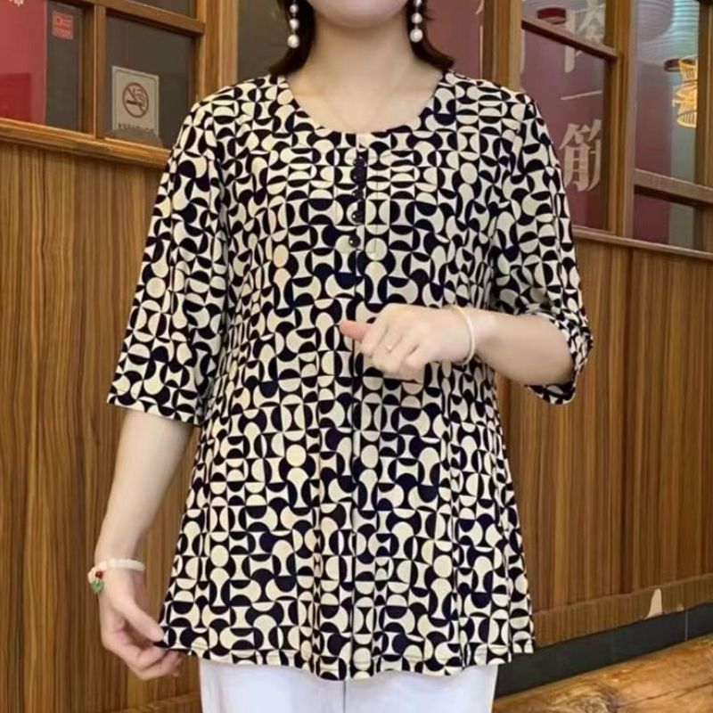 Vintage Printed T-shirt Casual - Summer Clothing For 70 Year Old Woman review and price