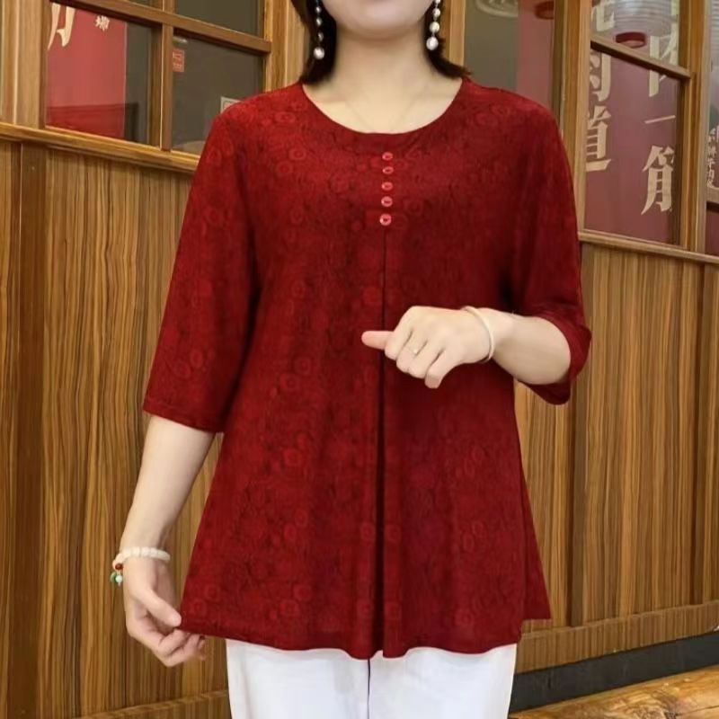Vintage Printed T-shirt Casual - Summer Clothing For 70 Year Old Woman review and price
