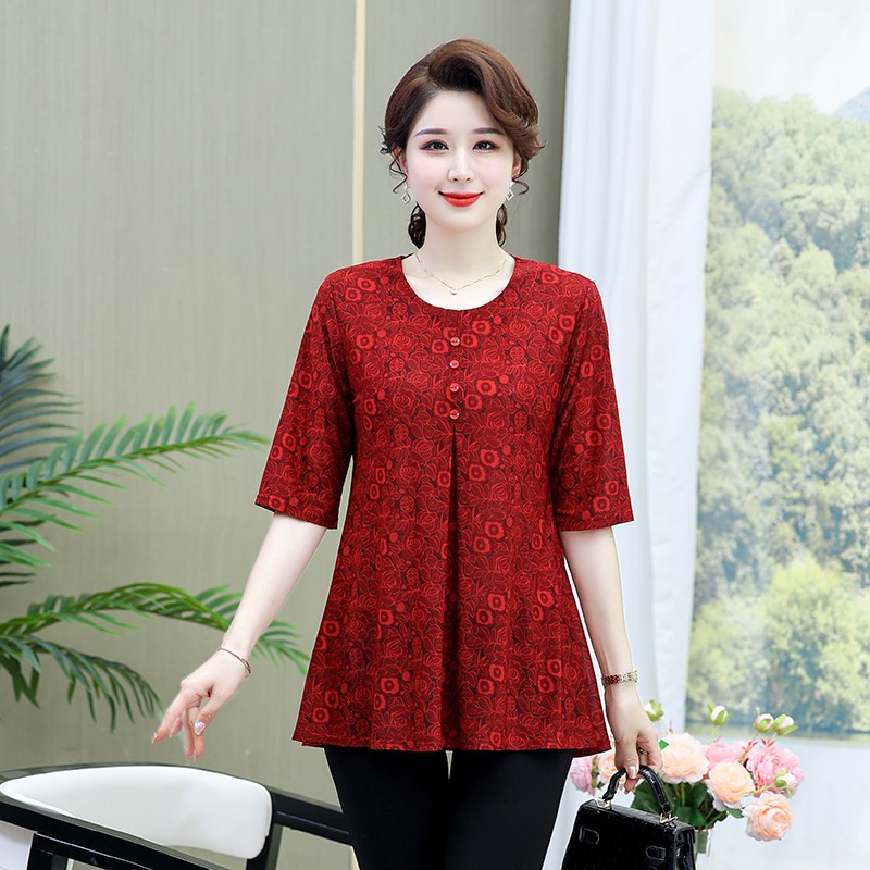 Vintage Printed T-shirt Casual - Summer Clothing For 70 Year Old Woman review and price