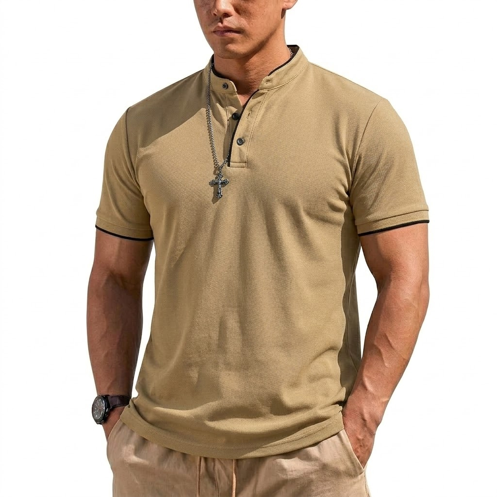 Summer Short Sleeve Henley Shi - Summer Clothing Line review and price