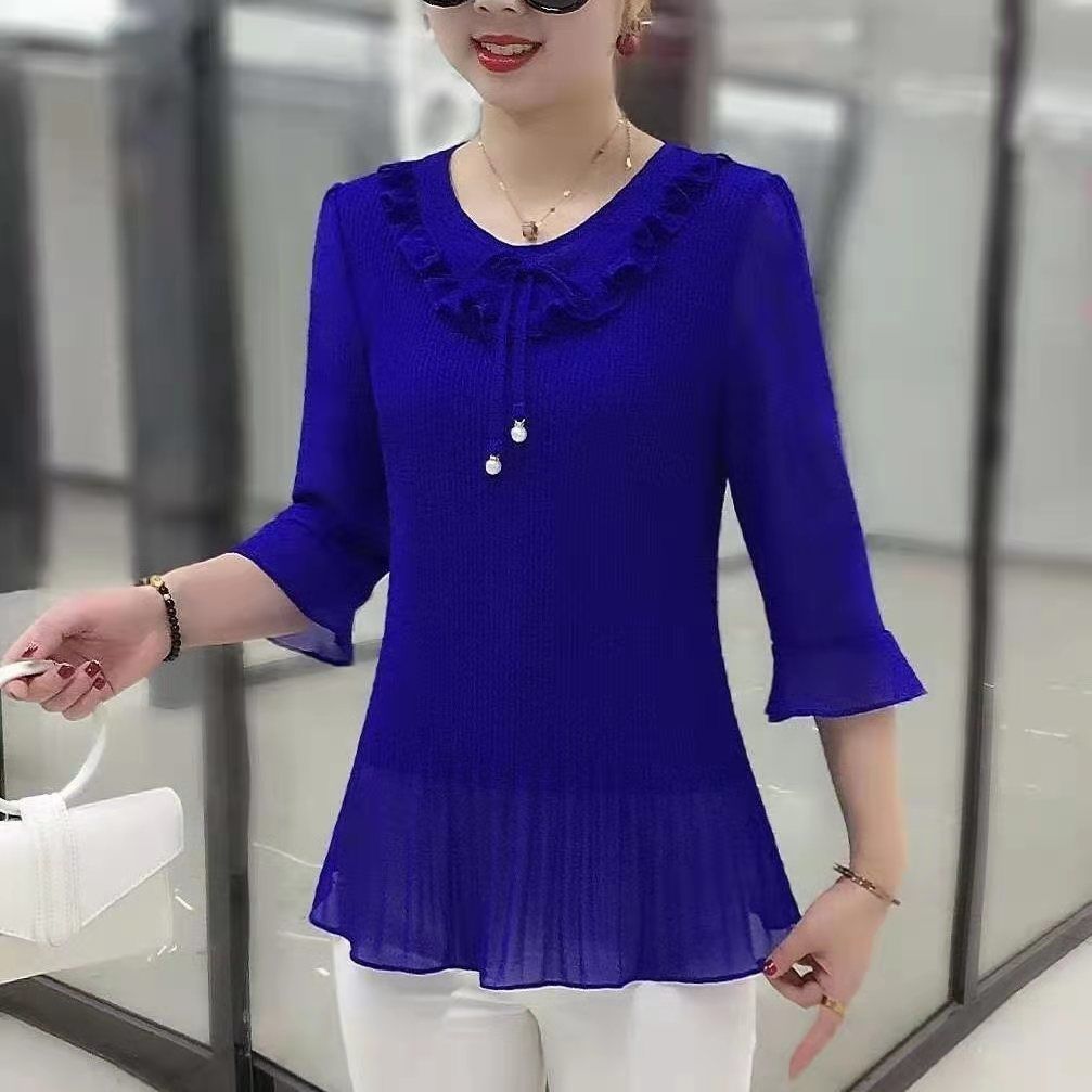 Autumn New Lace Crew Neck fash - Summer Clothing For 70 Year Old Woman review and price