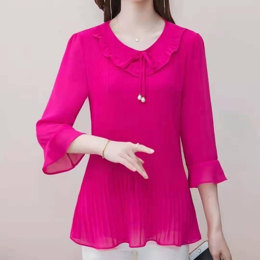 Autumn New Lace Crew Neck fash - Summer Clothing For 70 Year Old Woman review and price