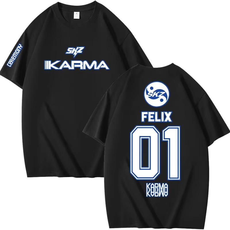 Popular Kpop KARMA Short Sleev - Summer Clothing Aesthetic review and price