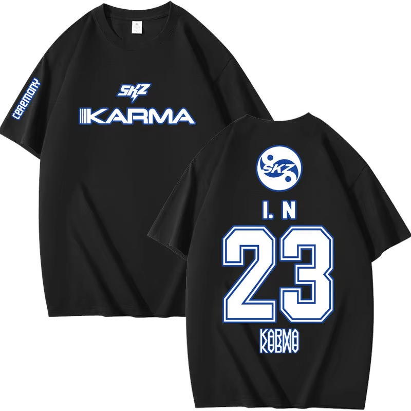 Popular Kpop KARMA Short Sleev - Summer Clothing Aesthetic review and price