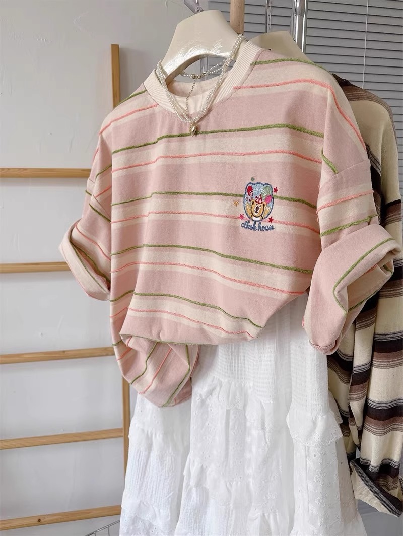 ex Pure Cotton Striped ort Sve - Summer Clothing Outlet review and price