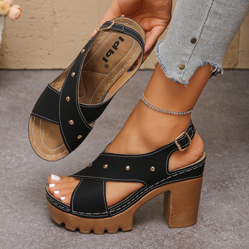 Vintage Super High Heel Cross  - Summer Clothing For Petite Women review and price